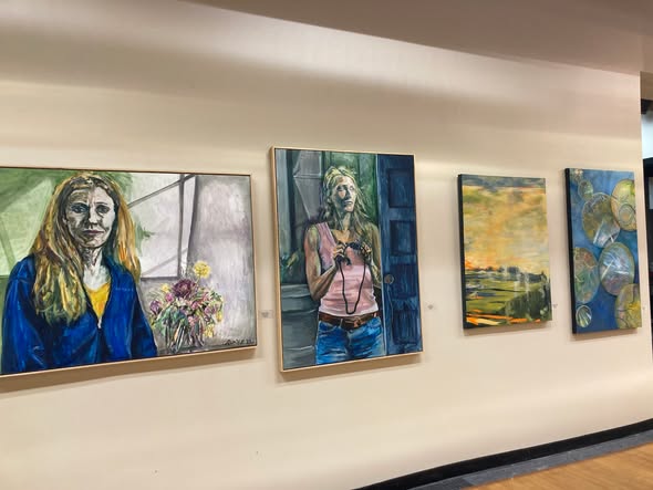 Staff and contractors at work